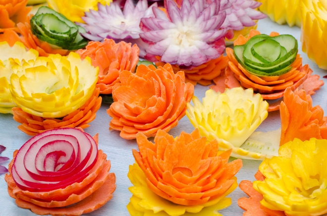 карвинг овощей и фруктов для начинающих