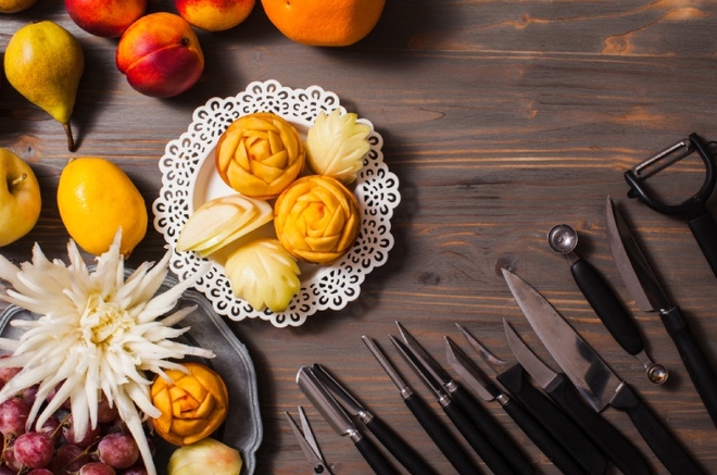 Карвинг из овощей и фруктов для начинающих пошагово