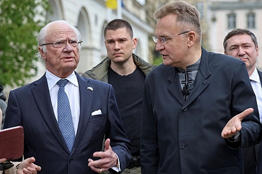 Мэр Львова попал в неловкую ситуацию при встрече с королем Швеции