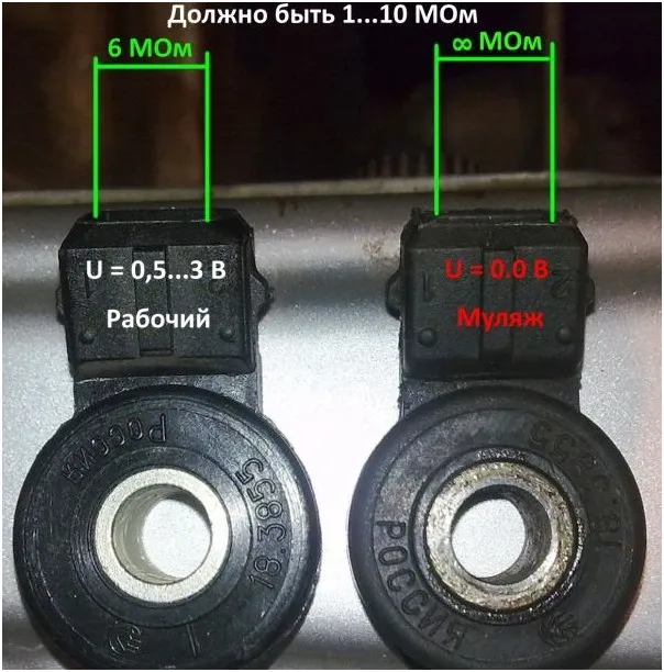 Проверка с помощью омметра