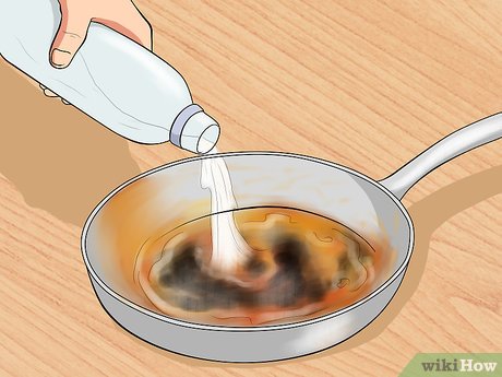 Как очистить пригоревшую сковороду — wikiHow